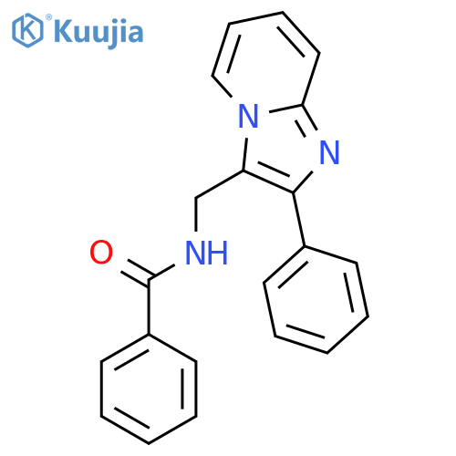 Benzamide, N-[(2-phenylimidazo[1,2-a]pyridin-3-yl)methyl]- structure