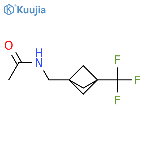 N-{[3-(trifluoromethyl)bicyclo[1.1.1]pentan-1-yl]methyl}acetamide structure