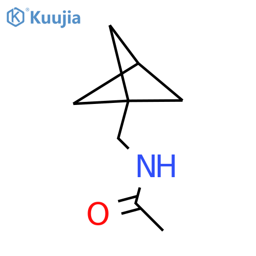 N-({bicyclo[1.1.1]pentan-1-yl}methyl)acetamide structure