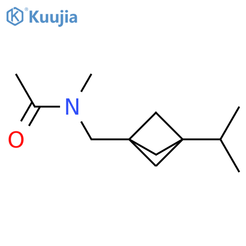 N-methyl-N-{[3-(propan-2-yl)bicyclo[1.1.1]pentan-1-yl]methyl}acetamide structure