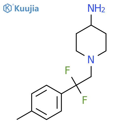 1-(2,2-Difluoro-2-p-tolylethyl)piperidin-4-amine structure