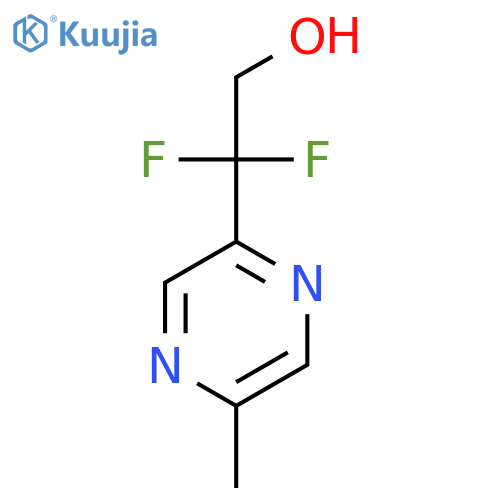 2,2-Difluoro-2-(5-methylpyrazin-2-yl)ethanol structure