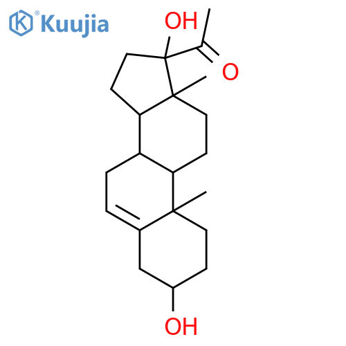 Pregn-5-ene-3alpha,17alpha-diol-20-one structure