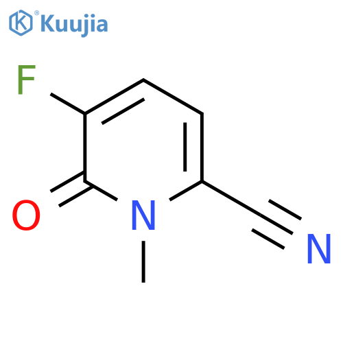 5-fluoro-1-methyl-6-oxo-pyridine-2-carbonitrile structure