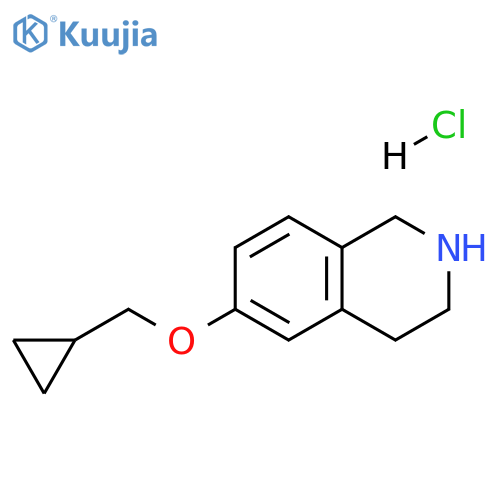 6-(cyclopropylmethoxy)-1,2,3,4-tetrahydroisoquinoline hydrochloride structure