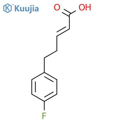 5-(4-fluorophenyl)pent-2-enoic acid structure
