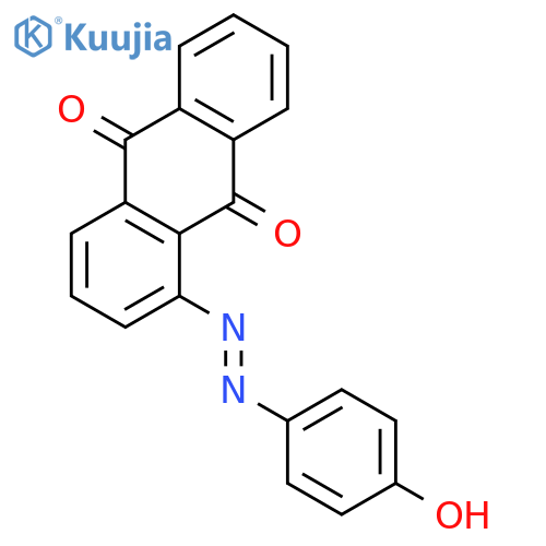 1-[2-(4-Oxocyclohexa-2,5-dien-1-ylidene)hydrazinyl]anthracene-9,10-dione structure