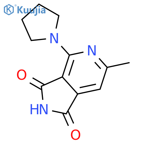 6-Methyl-4-(pyrrolidin-1-yl)-1H-pyrrolo[3,4-c]pyridine-1,3(2H)-dione structure