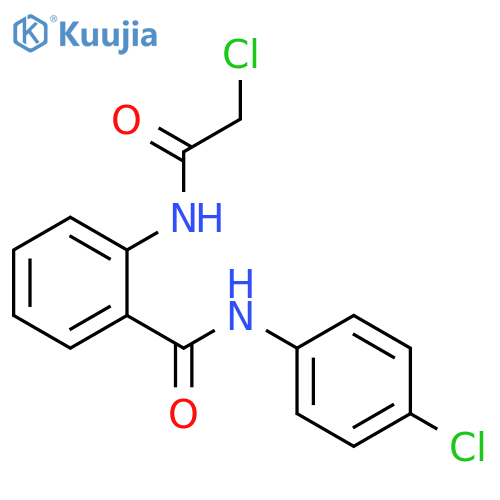 2-(2-chloroacetamido)-N-(4-chlorophenyl)benzamide structure
