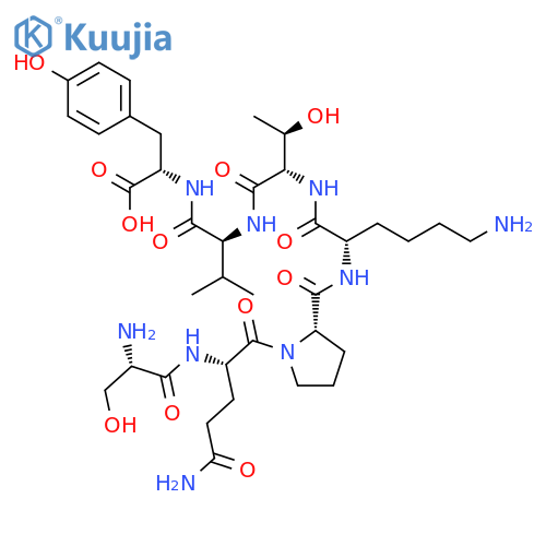 L-Tyrosine, L-seryl-L-glutaminyl-L-prolyl-L-lysyl-L-threonyl-L-valyl- structure
