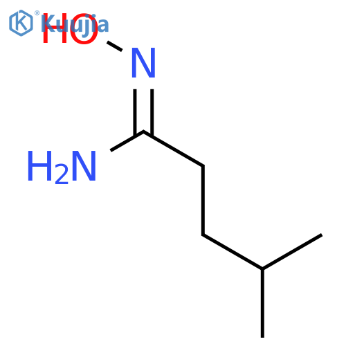 N'-hydroxy-4-methylpentanimidamide structure