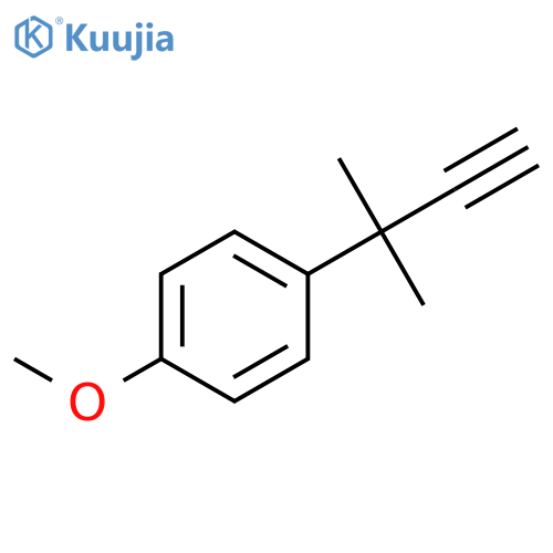 Benzene, 1-(1,1-dimethyl-2-propynyl)-4-methoxy- structure