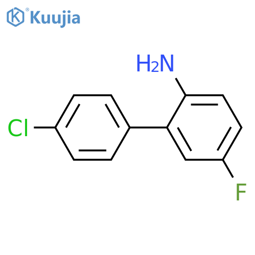 2-Amino-4'-chloro-5-fluorobiphenyl structure