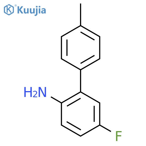 [1,1'-BIPHENYL]-2-AMINE, 5-FLUORO-4'-METHYL- structure