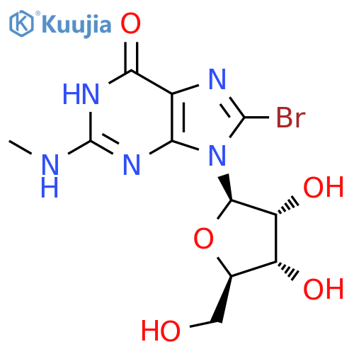Guanosine, 8-bromo-N-methyl- structure