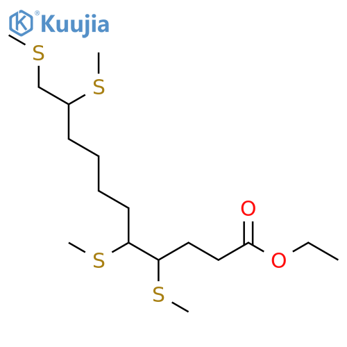 Undecanoic acid, 4,5,10,11-tetrakis(methylthio)-, ethyl ester structure