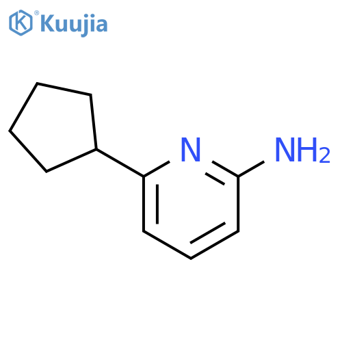 6-cyclopentyl-2-pyridinamine structure