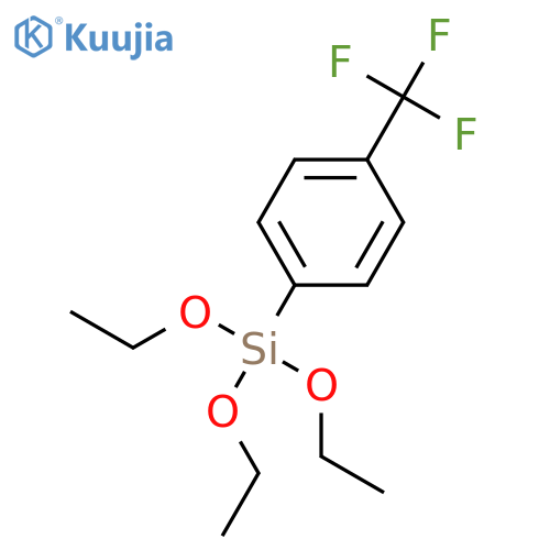 Benzene,1-(triethoxysilyl)-4-(trifluoromethyl)- structure