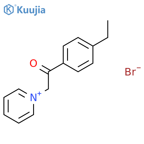 Pyridinium, 1-[2-(4-ethylphenyl)-2-oxoethyl]-, bromide structure