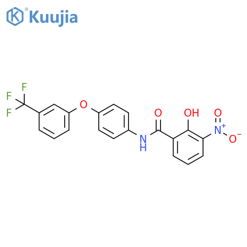 Benzamide, 2-hydroxy-3-nitro-N-[4-[3-(trifluoromethyl)phenoxy]phenyl]- structure