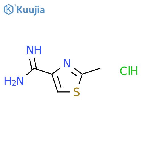2-Methyl-1,3-thiazole-4-carboximidamide Hydrochloride structure