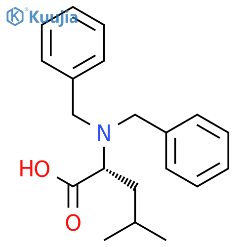 D-Leucine, N,N-bis(phenylmethyl)- structure