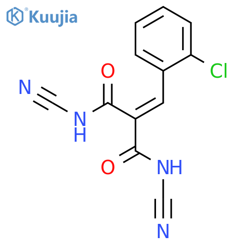 Propanediamide, 2-[(2-chlorophenyl)methylene]-N,N'-dicyano- structure