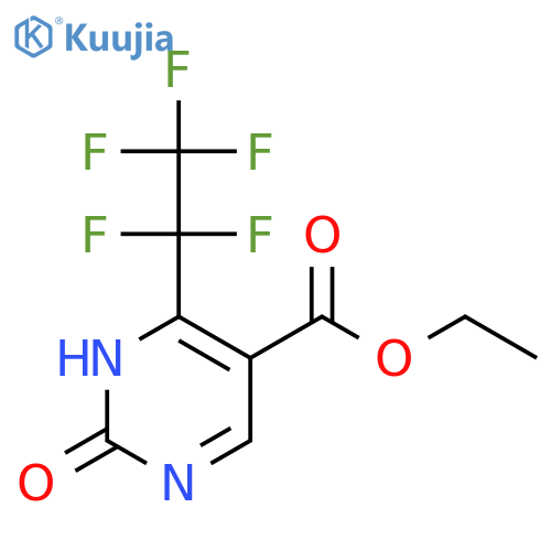 Ethyl 2-hydroxy-4-(perfluoroethyl)pyrimidine-5-carboxylate structure