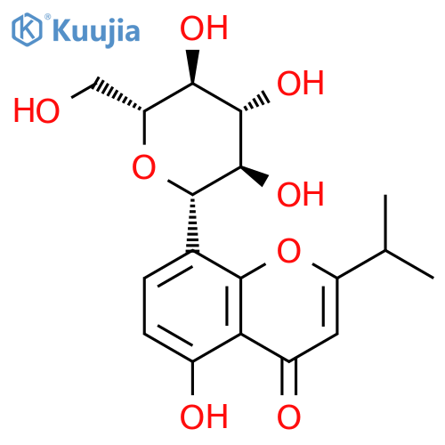 8-Glucosyl-5,7-dihydroxy-2-isopropylchromone structure