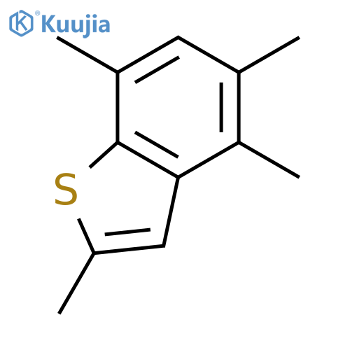 Benzo[b]thiophene, 2,4,5,7-tetramethyl- structure