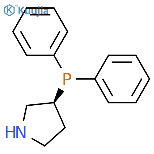 Pyrrolidine,3-(diphenylphosphino)-, (3S)- structure