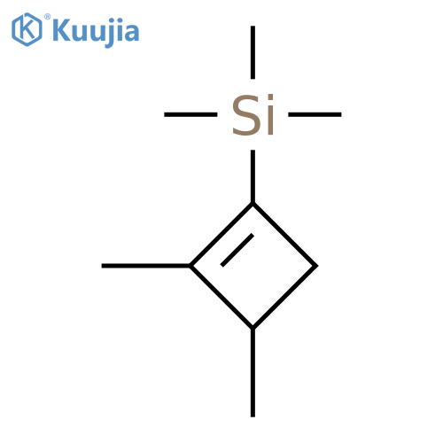 Silane, (2,3-dimethyl-1-cyclobuten-1-yl)trimethyl- structure