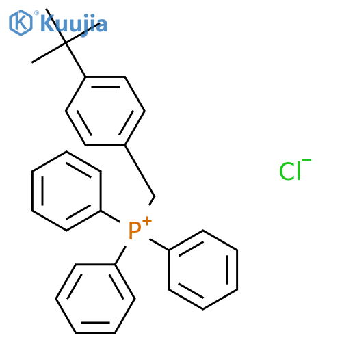 Phosphonium, [[4-(1,1-dimethylethyl)phenyl]methyl]triphenyl-, chloride structure