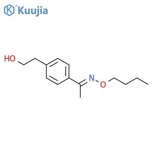 Ethanone, 1-[4-(2-hydroxyethyl)phenyl]-, O-butyloxime structure