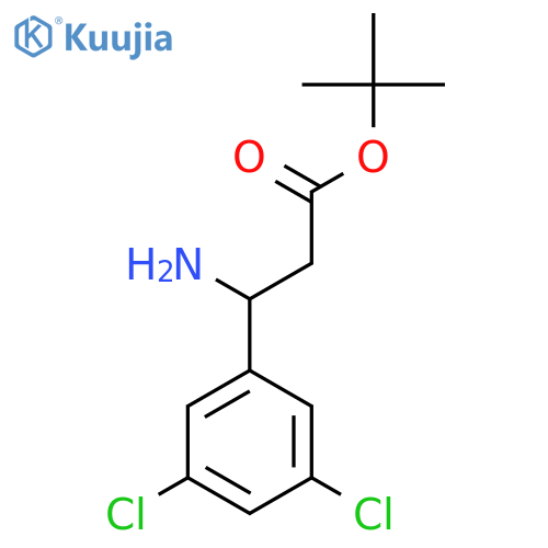 Tert-butyl 3-amino-3-(3,5-dichlorophenyl)propanoate structure