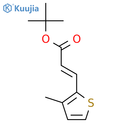 2-Propenoic acid, 3-(3-methyl-2-thienyl)-, 1,1-dimethylethyl ester structure