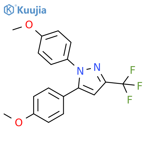 1H-Pyrazole, 1,5-bis(4-methoxyphenyl)-3-(trifluoromethyl)- structure