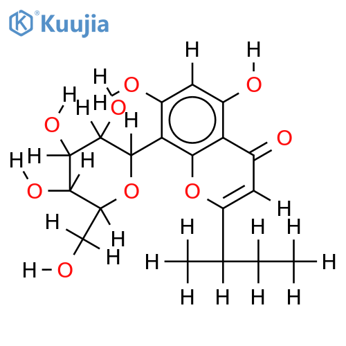 5,7-dihydroxy-2-(1-methylpropyl) chromone-8-beta-D-glucoside structure