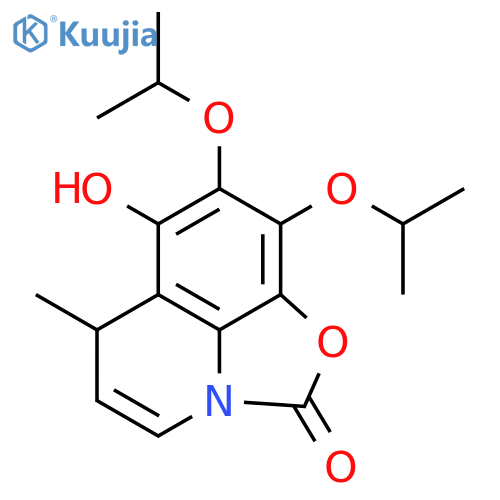 2H,6H-Oxazolo[5,4,3-ij]quinolin-2-one,7-hydroxy-6-methyl-8,9-bis(1-methylethoxy)- structure