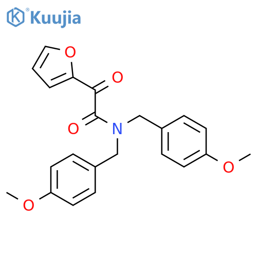 N,N-Bis[(4-methoxyphenyl)methyl]-α-oxo-2-furanacetamide structure