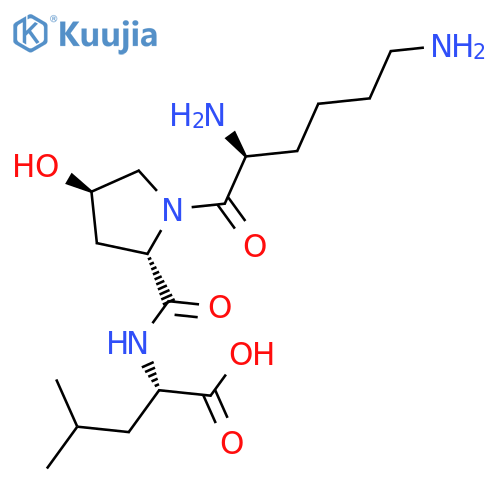 L-Leucine, L-lysyl-(4R)-4-hydroxy-L-prolyl- structure