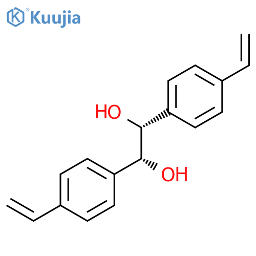 1,2-Ethanediol, 1,2-bis(4-ethenylphenyl)-, (1R,2R)-rel- structure