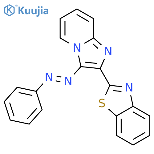 Benzothiazole, 2-[3-(phenylazo)imidazo[1,2-a]pyridin-2-yl]- structure