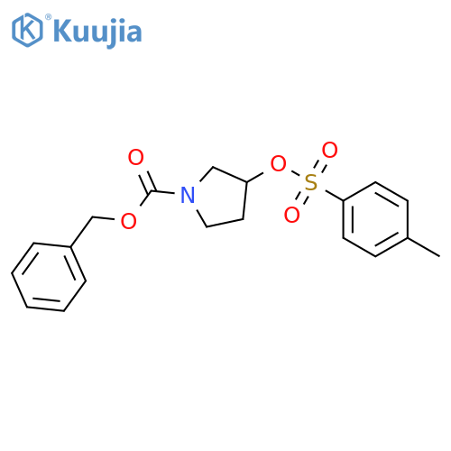 Benzyl 3-(tosyloxy)pyrrolidine-1-carboxylate structure