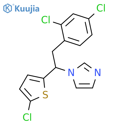 1H-Imidazole, 1-[1-(5-chloro-2-thienyl)-2-(2,4-dichlorophenyl)ethyl]- structure