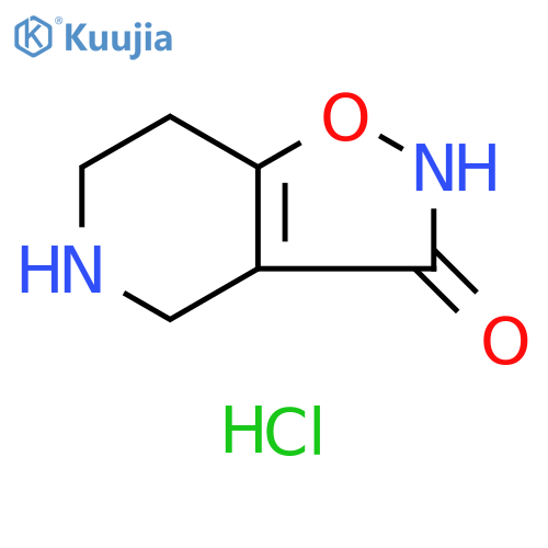 4H,5H,6H,7H-1,2oxazolo4,5-cpyridin-3-ol hydrochloride structure