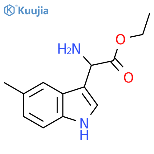 ethyl 2-amino-2-(5-methyl-1H-indol-3-yl)acetate structure