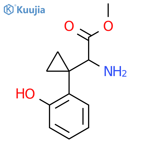 methyl 2-amino-2-1-(2-hydroxyphenyl)cyclopropylacetate structure
