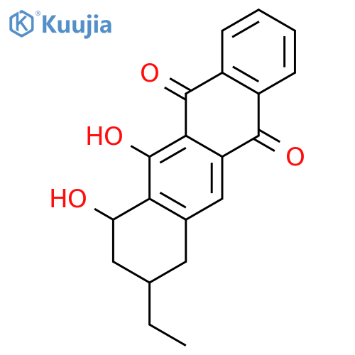 5,12-Naphthacenedione, 9-ethyl-7,8,9,10-tetrahydro-6,7-dihydroxy- structure