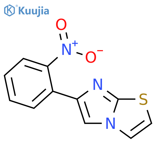 Imidazo[2,1-b]thiazole, 6-(2-nitrophenyl)- structure